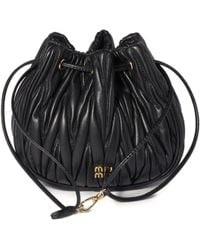 Miu Miu - Matelassé Nappa Leather Pouch - Lyst