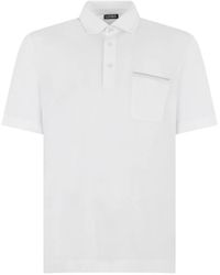 ZEGNA - Patch-Pocket Polo Shirt - Lyst