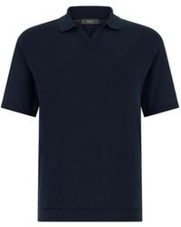 BOGGI - Polo En Maille Ajourée - Lyst