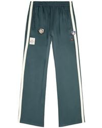 DIESEL - Satin Track Pants With Patches - Lyst