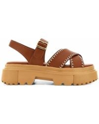 Hogan - H644 Crossover-Strap Platform Sandals - Lyst