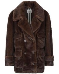S.W.O.R.D - Faux-Fur Double-Breasted Jacket - Lyst