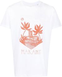Isabel Marant - T-Shirt mit grafischem Print - Lyst