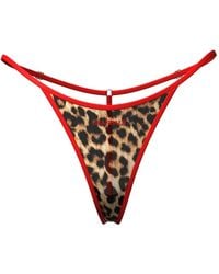 Scandale - Sauvage Leopard-Print Thong - Lyst