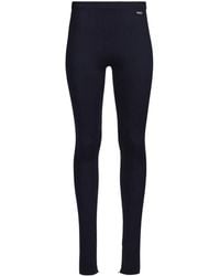 Ferragamo - Logo-Plaque Knitted Leggings - Lyst