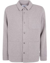 Les Deux - Wool Button-Up Overshirt - Lyst