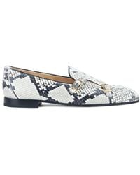 Doucal's - Mocassins À Effet Peau De Serpent Et À Double Boucle - Lyst