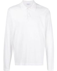 Paltò - Long-sleeved Cotton-linen Polo Shirt - Lyst