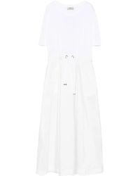 Herno - Robe Mi-Longue À Lien De Resserrage - Lyst