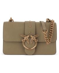 Pinko - Mini Love One Leather Shoulder Bag - Lyst
