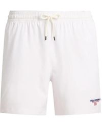 Polo Ralph Lauren - Elasticated-Waist Logo-Detail Swim Shorts - Lyst