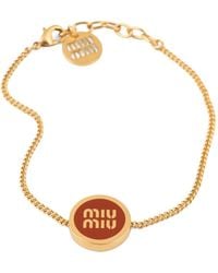 Miu Miu - Enameled Metal Bracelet - Lyst