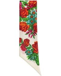 Moschino - Floral-Motif Scarf - Lyst