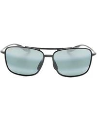 Maui Jim - Double-Bridge Rectangle-Frame Sunglasses - Lyst