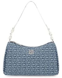 DKNY - Monogram-Logo Denim Tote Bag - Lyst