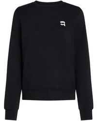 Karl Lagerfeld - Ikonik 2.0 Sweatshirt mit Patch - Lyst