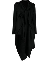 Yohji Yamamoto - Veste en laine à design asymétrique - Lyst
