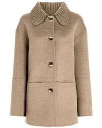 Proenza Schouler - Lisa Ribbed-Collar Button-Up Jacket - Lyst