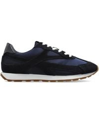 Anine Bing - Lace-Up Panelled Suede Sneakers - Lyst