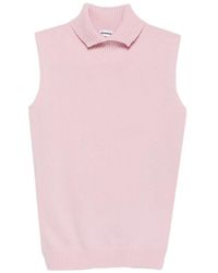 Jil Sander - Gilet À Col Montant - Lyst