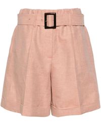 Lorena Antoniazzi - ベルテッド ショートパンツ - Lyst