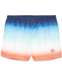 CASABLANCA - Printed Jacquard Swim Shorts - Lyst