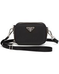 Prada - Triangle-logo Leather Case - Lyst