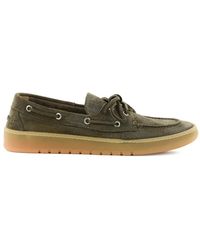 POSA - Suede Boat Shoes - Lyst
