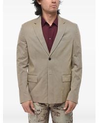 Off-White c/o Virgil Abloh - Cotton Twill Blazer With Flap Pockets - Lyst