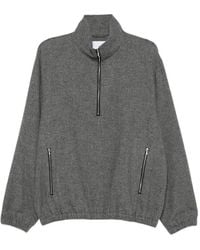 Ssstein - Half-Zip Elasticated Sweatshirt - Lyst