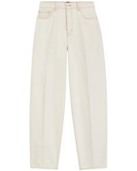 HUGO - Topstitch Cotton Jeans - Lyst