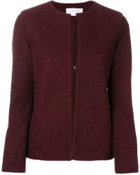 Harris Wharf London Cardigan à boutonnière devant - Rouge