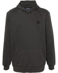 Fred Perry - Logo-appliqué Hoodie - Lyst