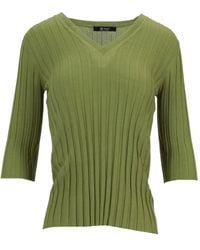 LA ROSE - Oberteil mit V-Ausschnitt - Lyst