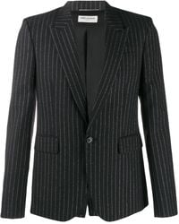 Saint Laurent - Metallic Stripes Blazer - Lyst