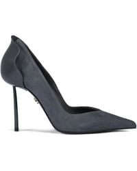 Le Silla - 100Mm Petalo Suede Pumps - Lyst