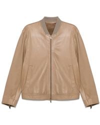 Salvatore Santoro - Lederjacke Mit Reißverschluss - Lyst