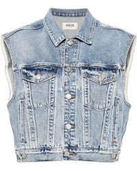 Agolde - Charli Distressed-Jeansweste - Lyst