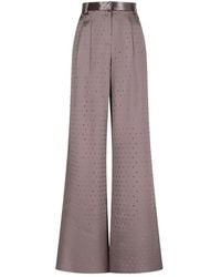 ANDAMANE - Nathalie Crystal Wide Trousers - Lyst