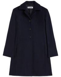 Jil Sander - Felt Wool Coat - Lyst