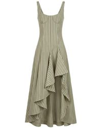 Monse - Striped Corset Dress - Lyst
