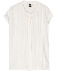 BOSS - Berita Pintuck-Detail Blouse - Lyst