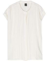 BOSS - Berita Pintuck-Detail Blouse - Lyst