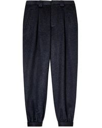 Giorgio Armani - Ribbed Cuffed Trousers - Lyst