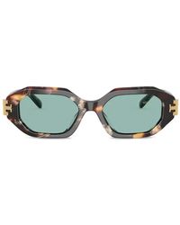Tory Burch - Double T Geometric-Frame Sunglasses - Lyst