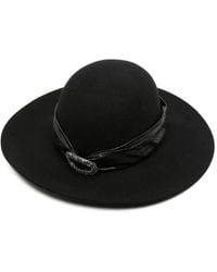 Ermanno Scervino - Chapeau À Bord Large Orné De Cristaux - Lyst