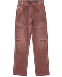 DIESEL - Jeans Dritti D-Pot Con Tasche Cargo - Lyst