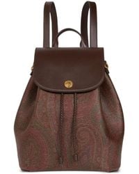 Etro - Zaino Arnica Medio Con Stampa Paisley - Lyst