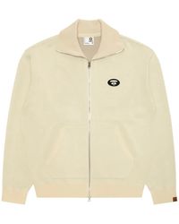 Aape By A Bathing Ape - Aapenow Moonface Logo-Print Zip-Up Sweatshirt - Lyst