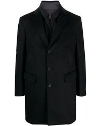 Fay - Layered Wool-Blend Coat - Lyst